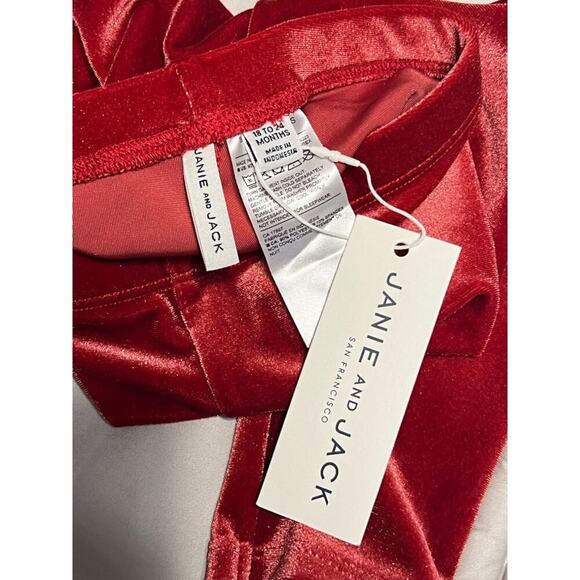 Janie and Jack THE VELVET LEGGING Infant Girls Size 18-24 months New with Tags - Picture 4 of 4